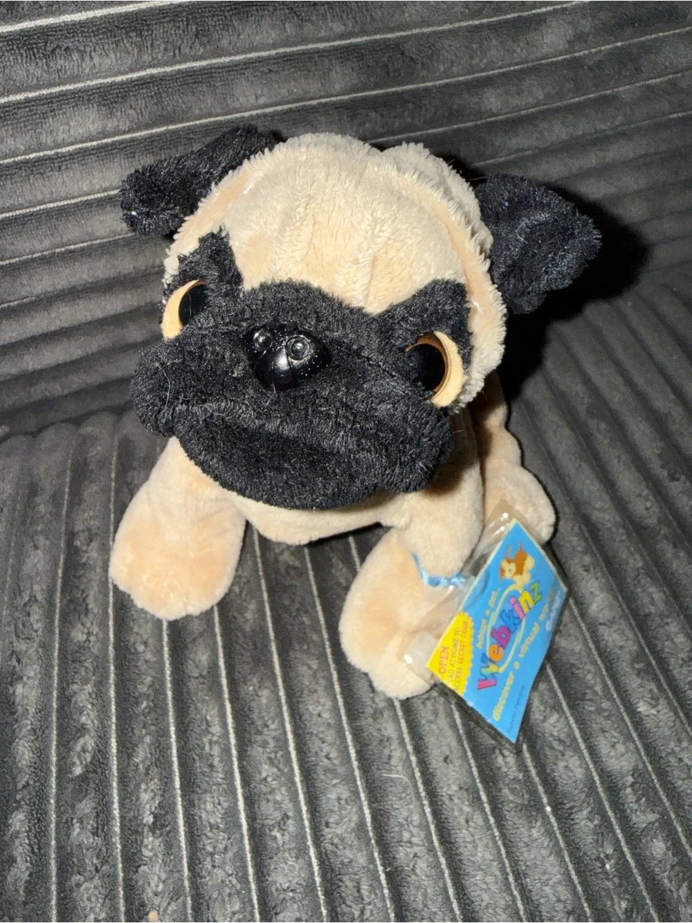 Webkinz Plush toy Pug - Tan and Black dog